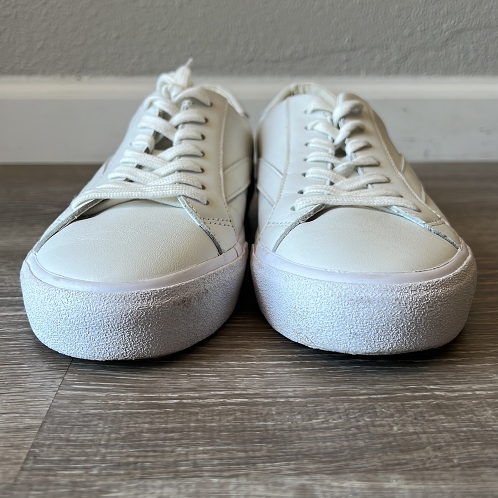 MADEWELL SIDEWALK Low Top Sneakers White Pale Parchment Color Size 9M - Picture 2 of 11